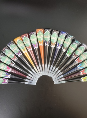 方寸景天20色15g彩色海娜膏中国风高级手绘纹身膏防水非植物果汁