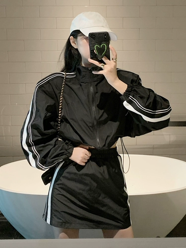 Спортивный костюм для отдыха, юбка, одежда для защиты от солнца, комплект, подходит для подростков, изысканный стиль