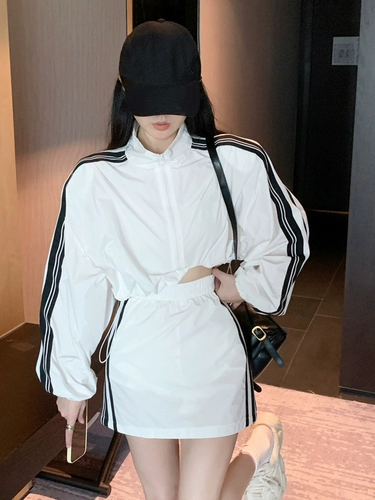 Спортивный костюм для отдыха, юбка, одежда для защиты от солнца, комплект, подходит для подростков, изысканный стиль