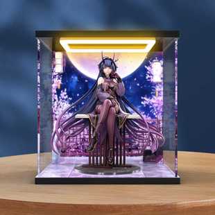 适用崩坏3芽衣·雷之律者1 7夜雨春澜手办模型亚克力回型灯收纳盒