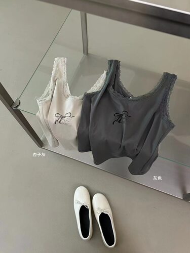 韩系高弹蕾丝显瘦背心内搭上衣