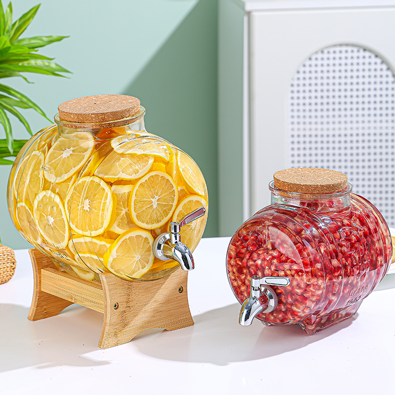 泡酒玻璃瓶带龙头高档密封大容量