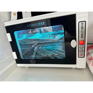 美甲工具消毒柜紫外线臭氧盒杀菌器热风烘干桌面台式梳子化妆刷