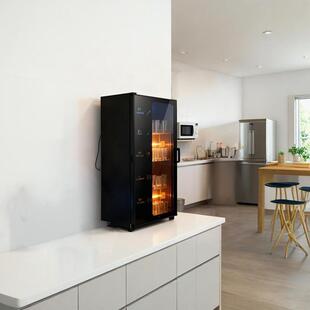 棋牌室水杯架茶室家用茶道茶具消毒柜茶水间杯具茶具专用消毒柜