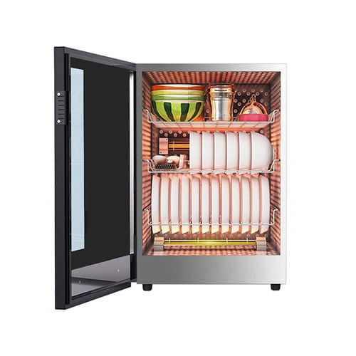 妤太太小型消毒柜家用单开门一体台式不锈钢迷你高温125度触屏