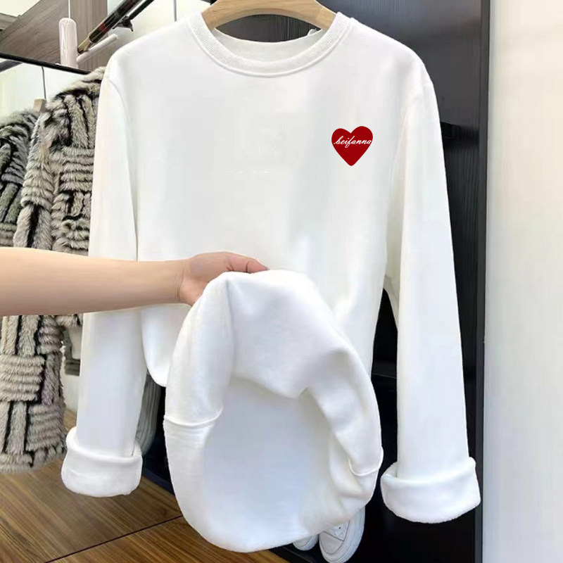 加绒加厚打底衫2025秋冬新款女长袖t恤大码内搭中长款遮屁股上衣,女装/女士精品,T恤,淘宝优惠券,粉丝福利购,淘宝优惠卷