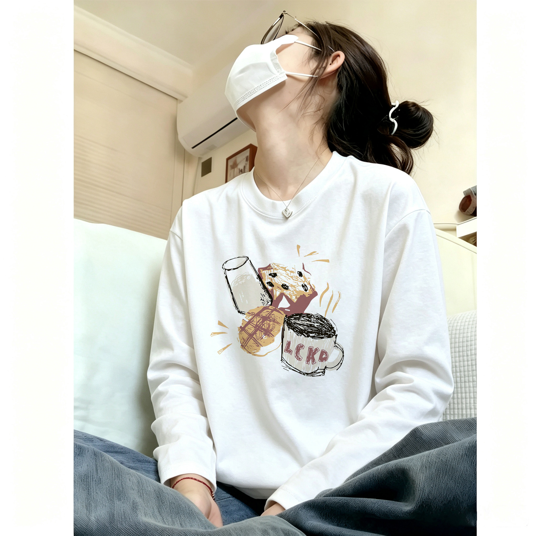 打底衫女款2026新款早秋穿搭大码女装内搭可外穿洋气上衣长袖t恤图片