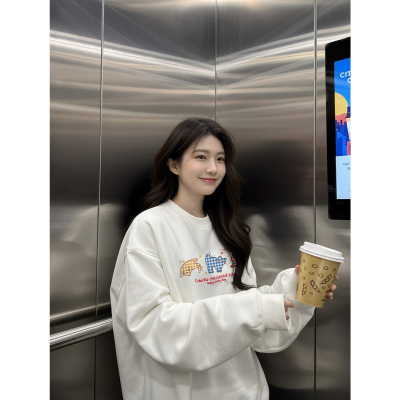 加绒卫衣女款2025新款爆款