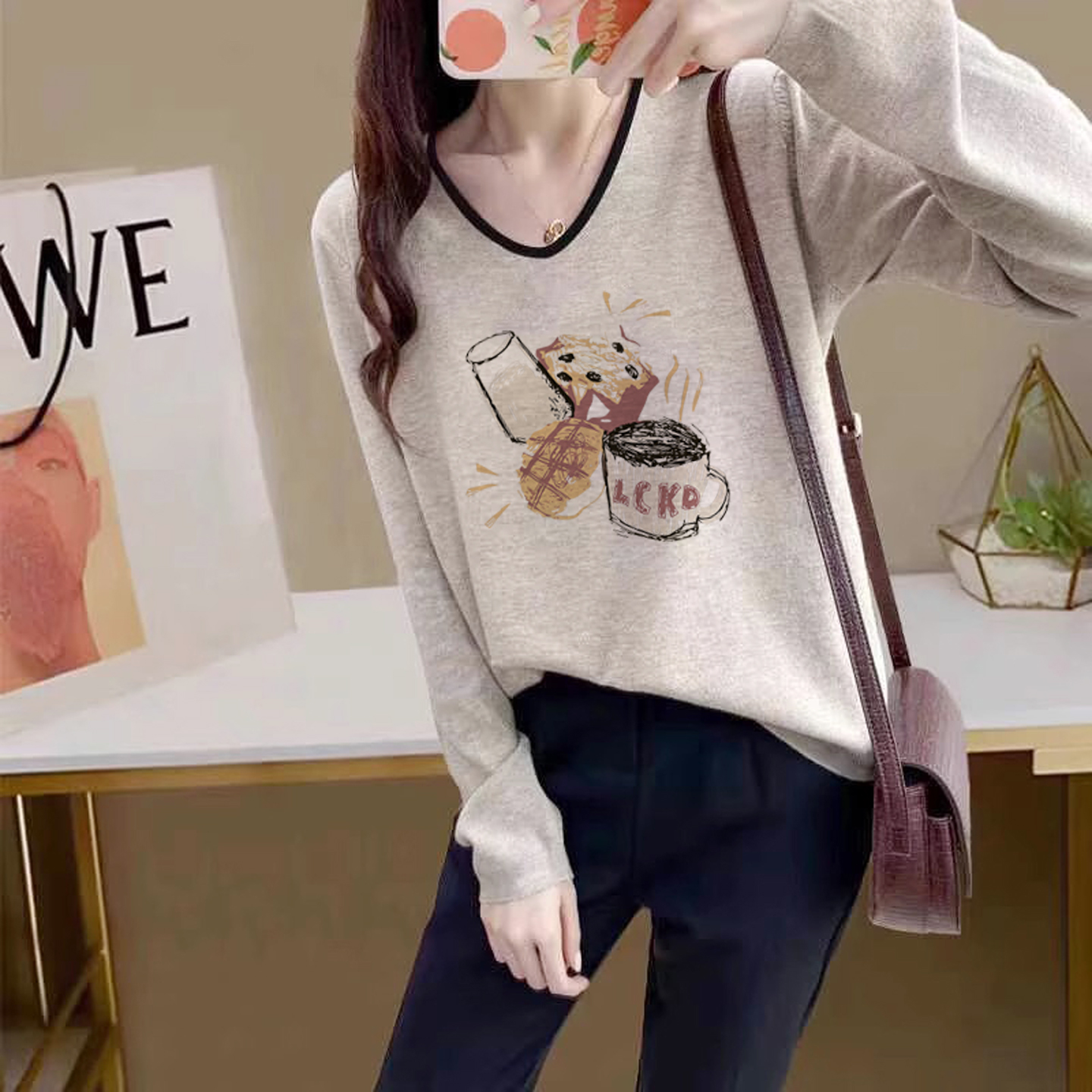 长袖t恤女2025新款内搭打底衫