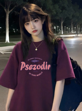 纯棉夏日短袖t恤女2025新款爆款