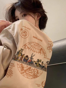 设计感夏季 oversize潮牌甜辣胖mm大码 上衣 t恤女2024新款 纯棉短袖