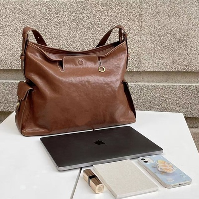 【李娜同款】小众系列山行循迹hobo包植鞣牛皮单肩斜挎通勤软包