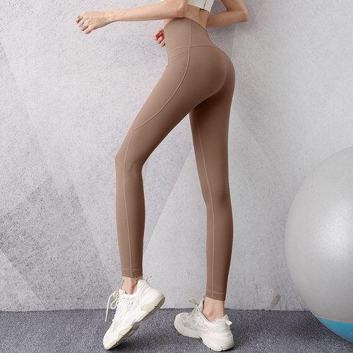 简可莉高腰弹力蜜桃提臀瑜伽裤女