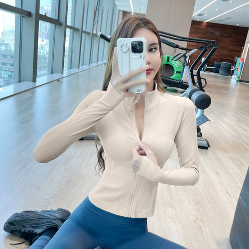 女运动外套简可莉健身立领