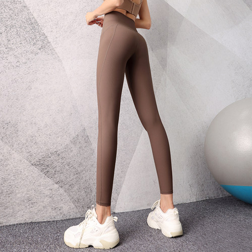 简可莉高腰吸湿排汗弹力健身裤女