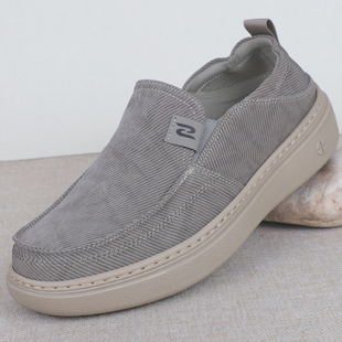 老北京布鞋男款休闲鞋乌拉草除臭养脚宽肥脚一脚蹬简约百搭男鞋秋