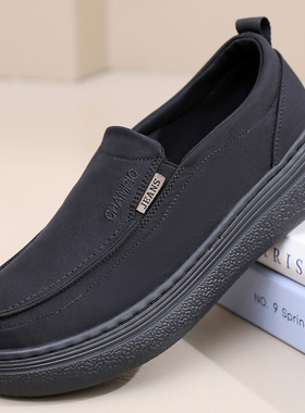 正宗老北京休闲布鞋男26春新品一脚蹬透气软底454647大码鞋超轻底