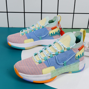 闪击6篮球鞋男款利刃2实战球鞋男女学生低帮low闪击9TD网面透气鞋