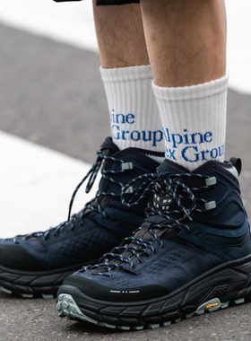 2025新款 高品质 深蓝色 户外鞋 小众 高帮防滑功能鞋 简约百搭鞋