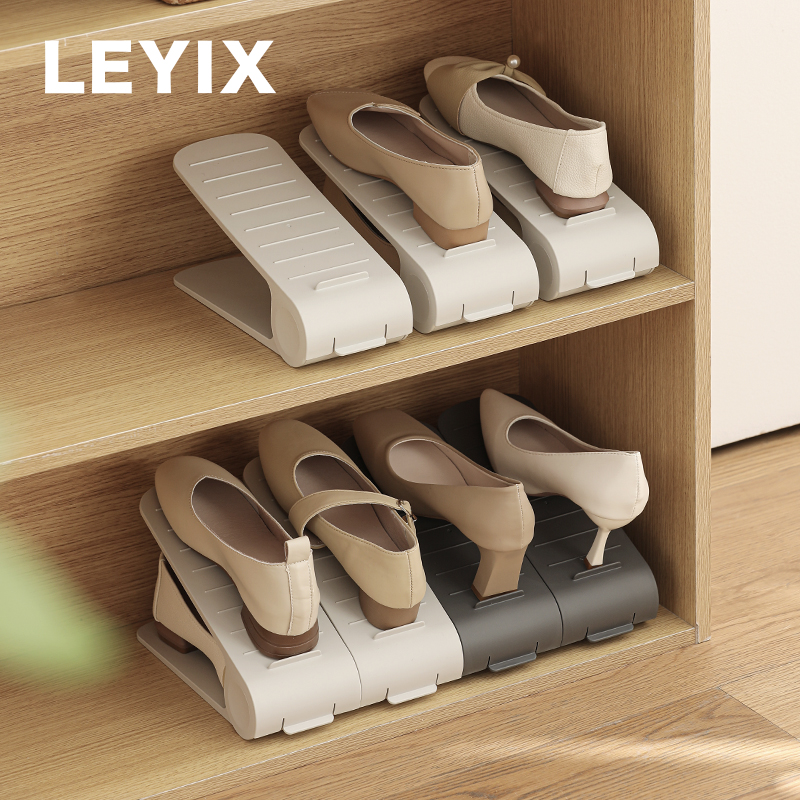 LEYIX184 可调节收纳鞋架加宽厚实鞋柜分层隔板鞋托架鞋子收纳架