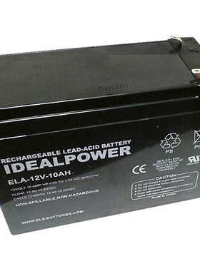 IDEALPOWER蓄电池 EAL-12V-10AH 12V10AH 免维护电池