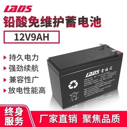 雷迪司UPS专用蓄电池12V9AH用