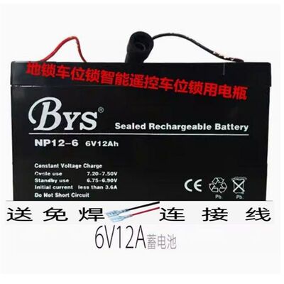 BYS蓄电池NP12-66V12AH地锁车