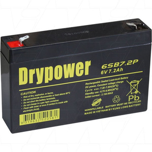免维护可充电铅酸电池 6V7.2AH Drypower蓄电池 6SB7.2P
