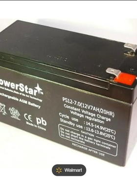 powerstar蓄电池 PS12-7.0 12V7AH/20HR 免维护可充电电池