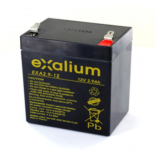 12V2.9AH免维护可充电铅酸电池 exalium蓄电池 EXA2.9