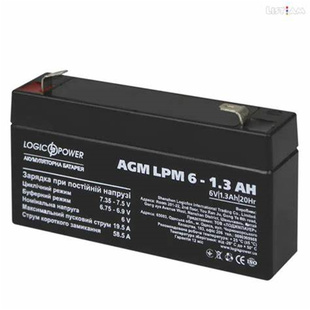 20HR免维护可充电蓄电池 6V1.3AH LOGICPOWER蓄电池AGMLPM6 1.3