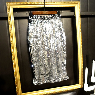 璀璨亮片blingbling闪半身裙性感轻奢包臀裙高腰显瘦中长裙女通勤