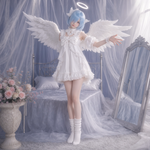 蕾姆甜蜜天使拉cos服从零开始的