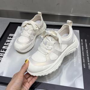 品牌卓诗尼女鞋夏季新款百搭运动鞋休闲轻便透气软底网面透气单鞋