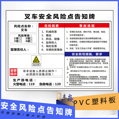 配电室车间空压机标志告知卡定制