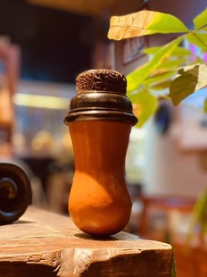 精品鸣虫葫芦虫具有年头 本长黑虫葫芦叫罐收藏把玩蝈蝈蛐蛐