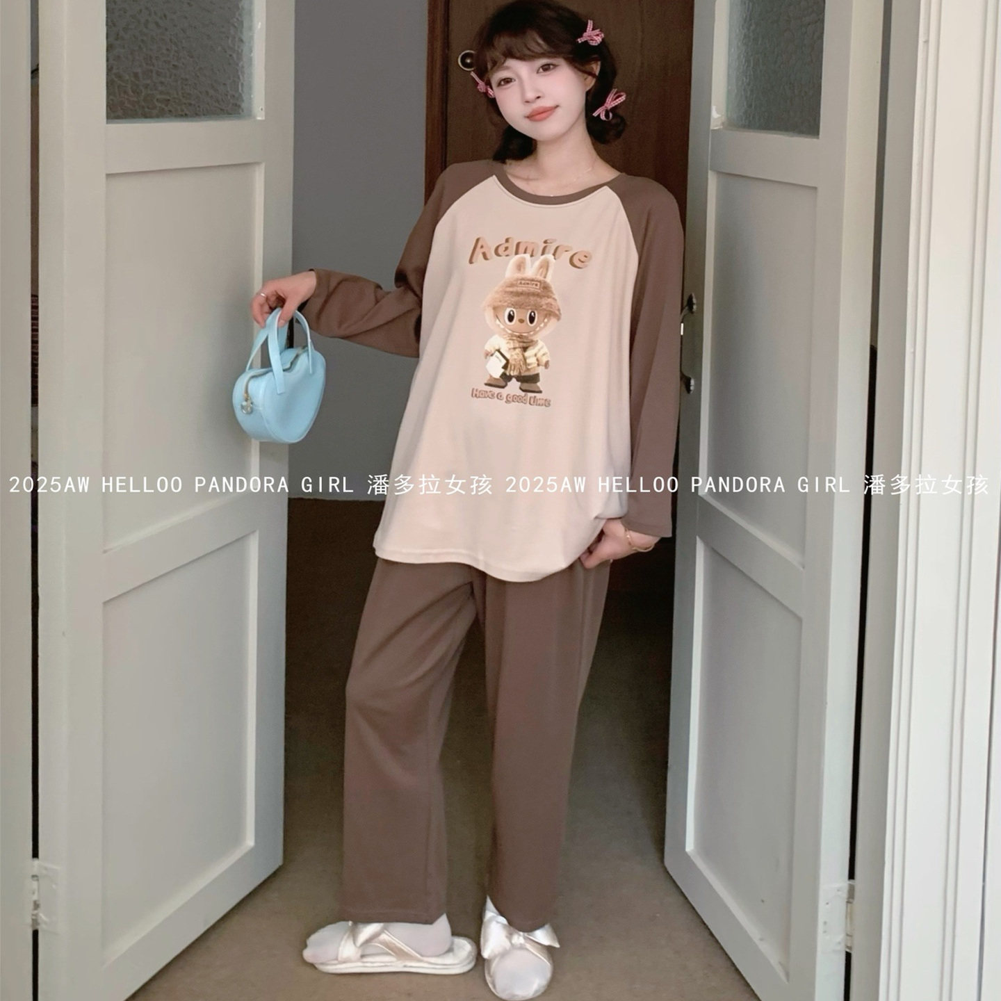 潘多拉女孩睡衣不挑人家居服套装