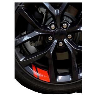 适用思域十代改装车身轮眉反光贴警示贴叶子板装饰贴纸轮毂贴纸