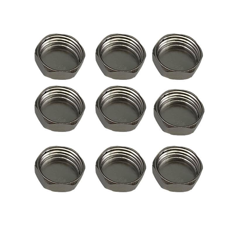 电热水器u型混水阀4分接口合金堵帽通用配件水龙头热水管螺帽堵头