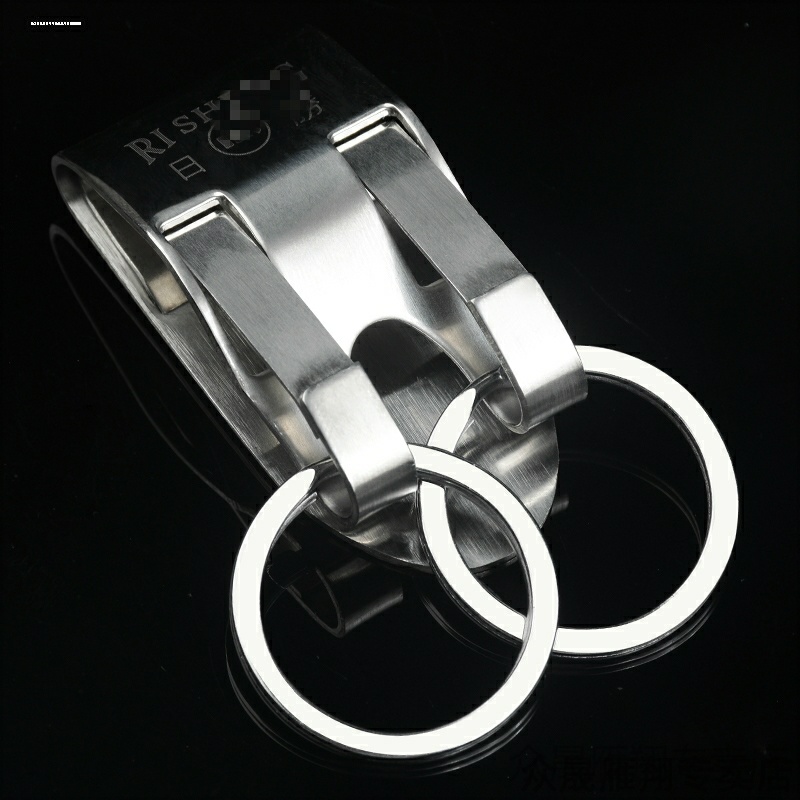 不锈钢双排直插式钥匙扣手工快挂