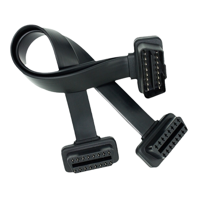 大众新桑塔纳obd一分二新捷达电脑检测口延长线1分2一拖二途安观