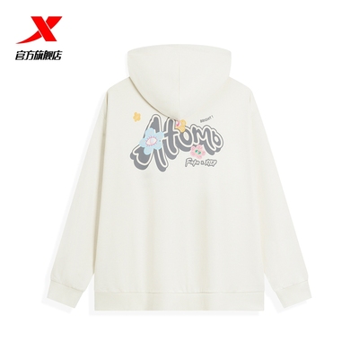 特步女连帽卫衣2025春新款