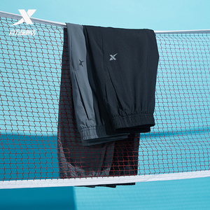 特步运动裤男裤夏季健身跑步长裤男款直筒透气速干裤运动长裤男