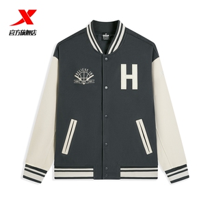 官方正品男装特步外套2025新款户外运动休闲针织上衣975129060529