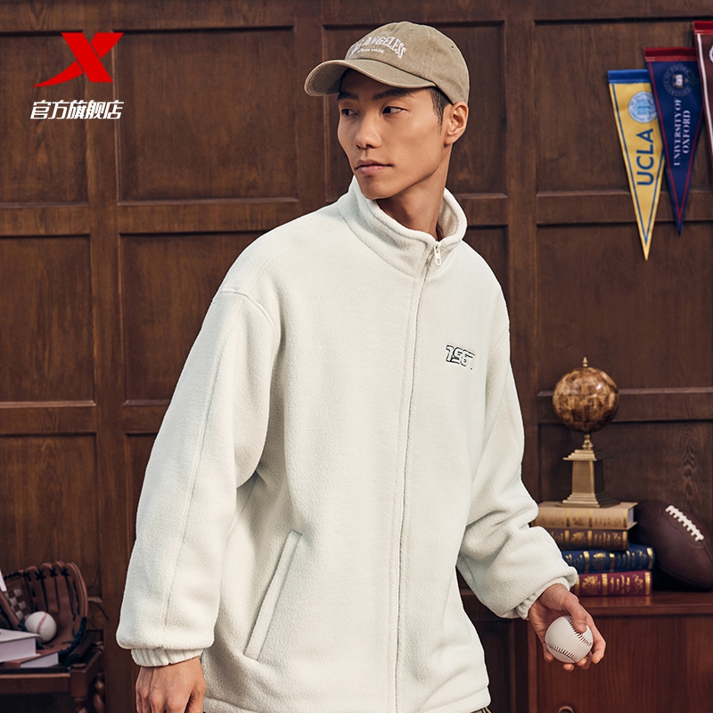 特步外套男女同款运动上衣