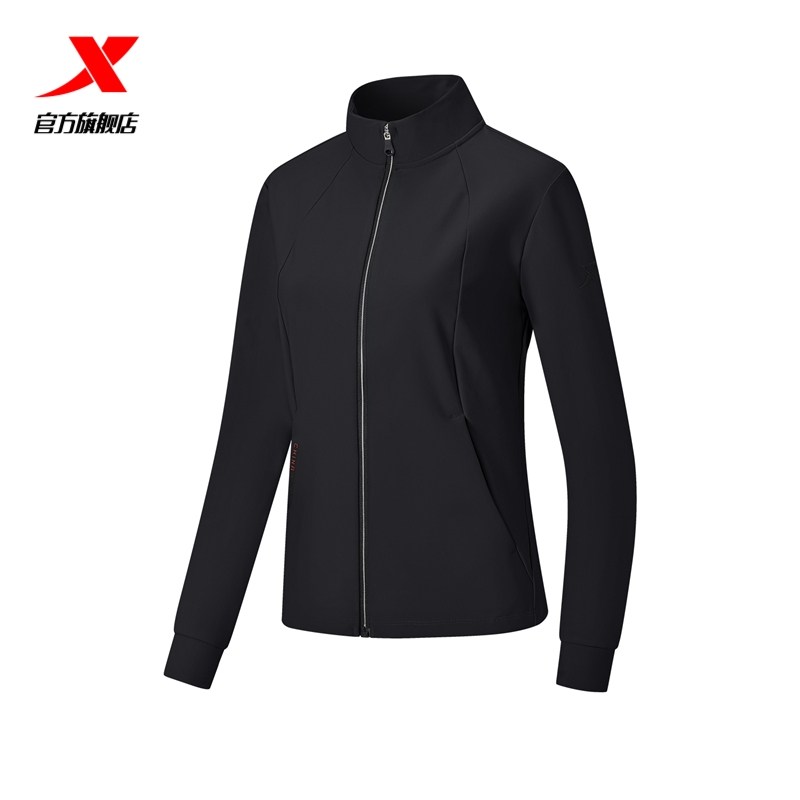 特步外套女2026年春季新款训练服立领上衣运动风衣女974128060376