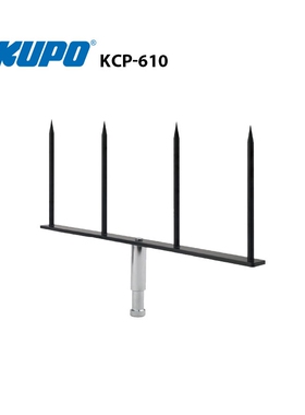 KUPO kcp-610影视保丽龙反光板钢针叉16mm转接脚架foamcore fork
