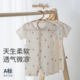 柔软短爬婴儿衣服 连体衣男女宝宝无骨薄款 娃丽比2025纯棉夏季 短袖