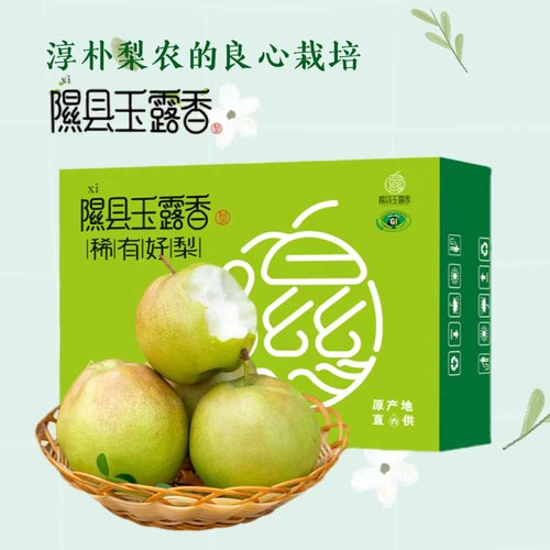 小西天隰县玉露香梨脆甜梨子顺丰