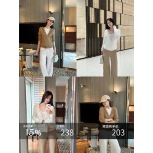 5werkwen 经典老钱 Ral*早秋连帽绞花针织开衫老钱百搭宽松外套女